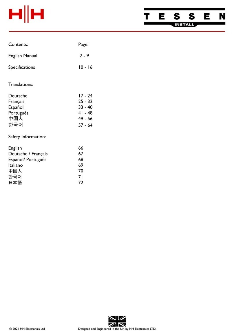 HH Electronics Tessen TNi-W4 User manual