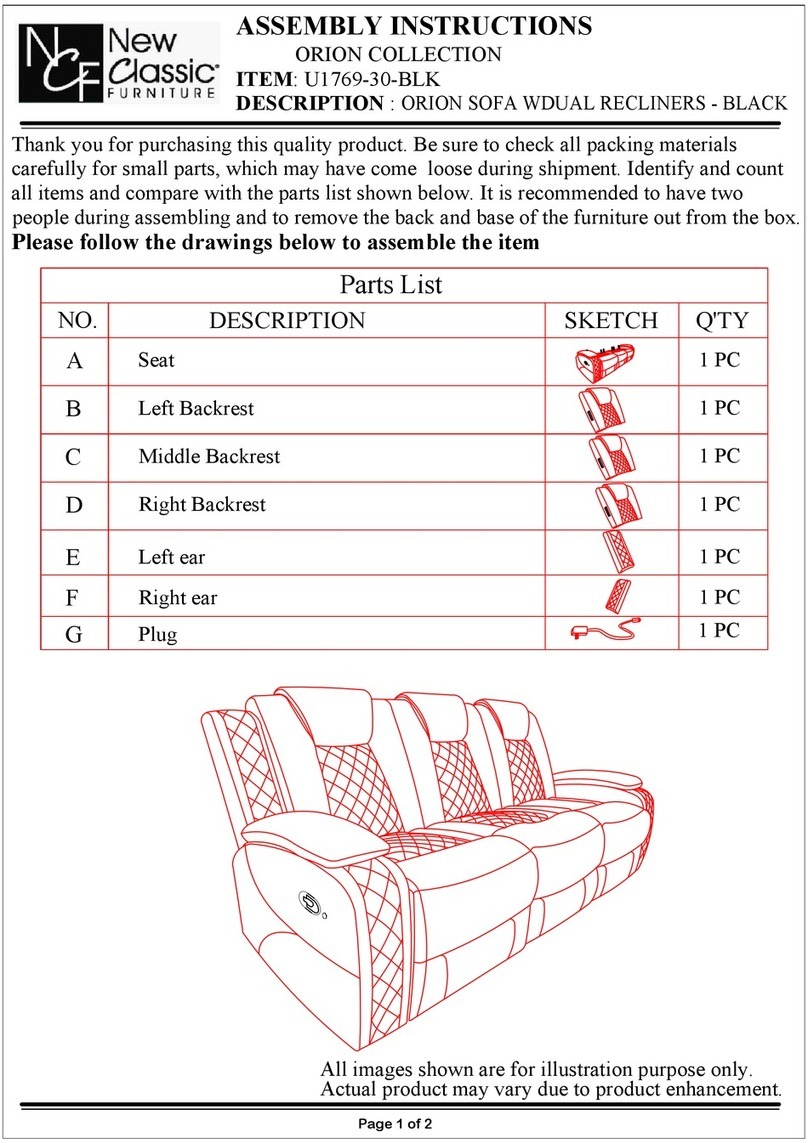 New Classic Furniture ORION U1769-30-BLK User manual New Classic Furniture ORION U1769-30-BLK User manual