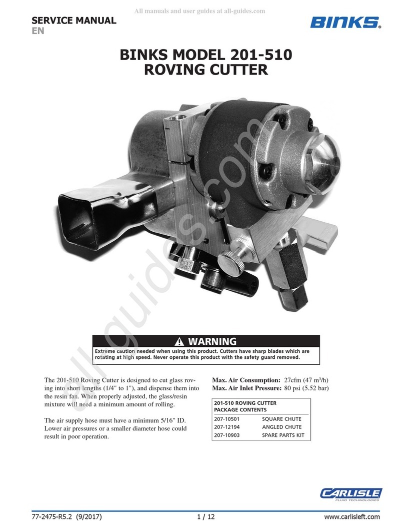 Carlisle Binks 201-510 Service manual