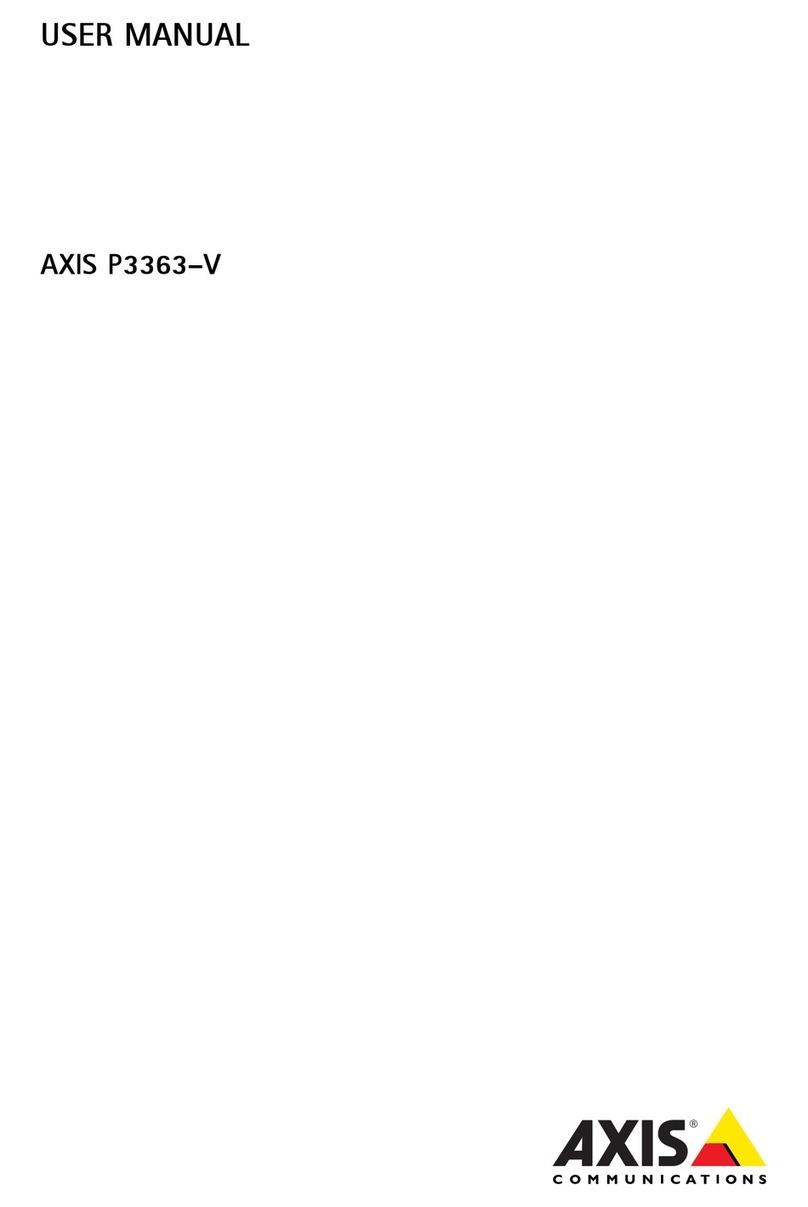 Axis P3363-V User manual
