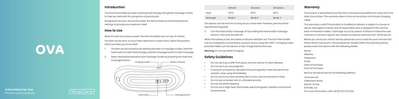 TensCare Ova User manual TensCare Ova User manual