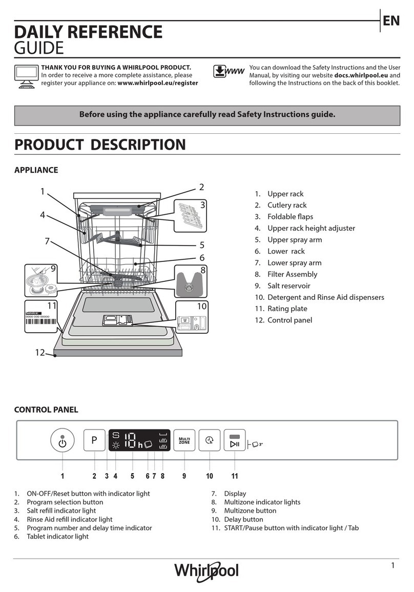 Whirlpool WIC 3C26 F Installation and operation manual