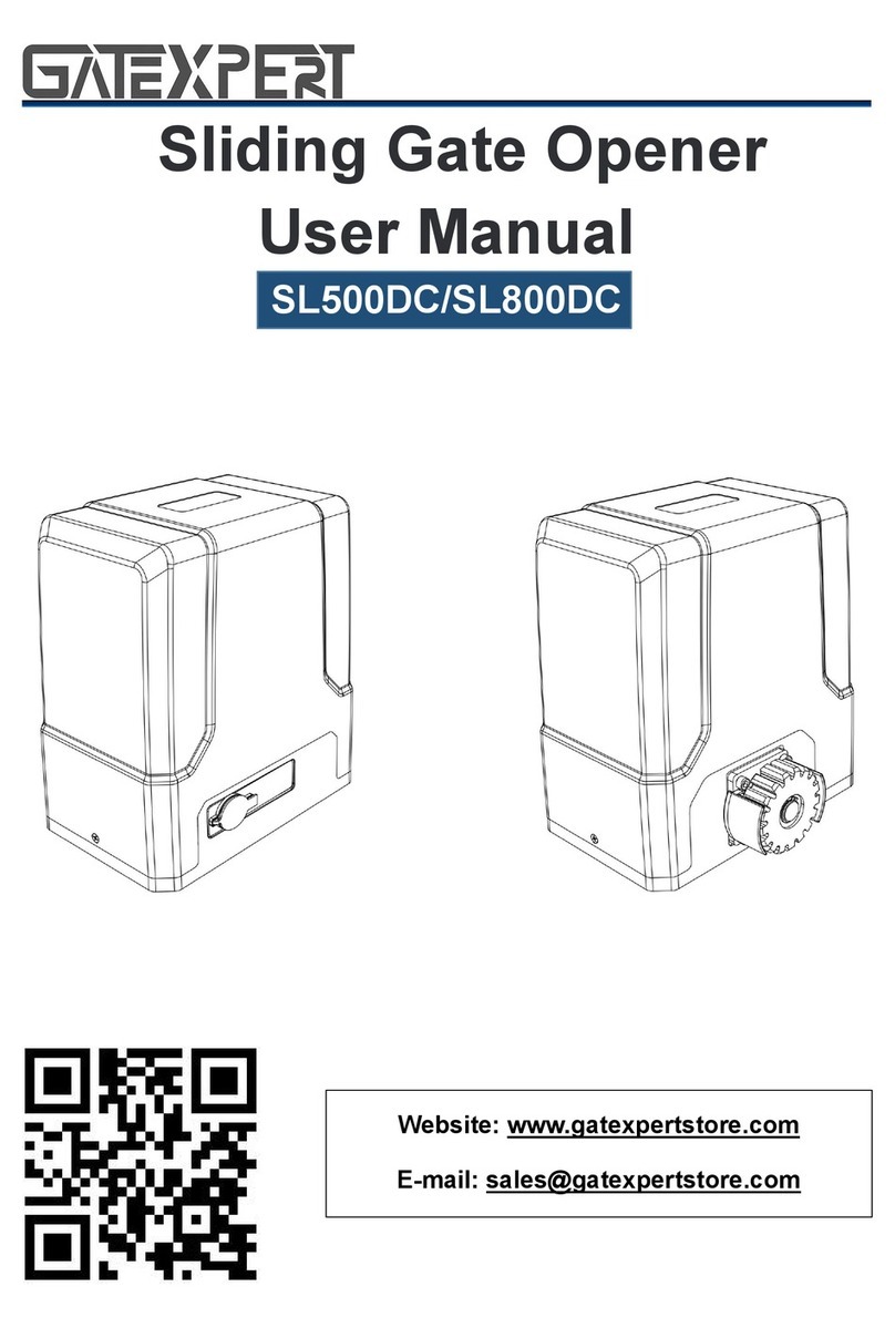 GATEXPERT SL500DC User manual