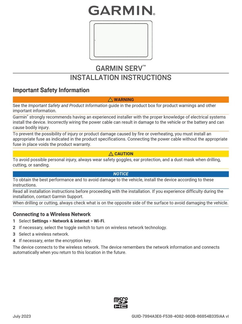 Garmin SERV User manual