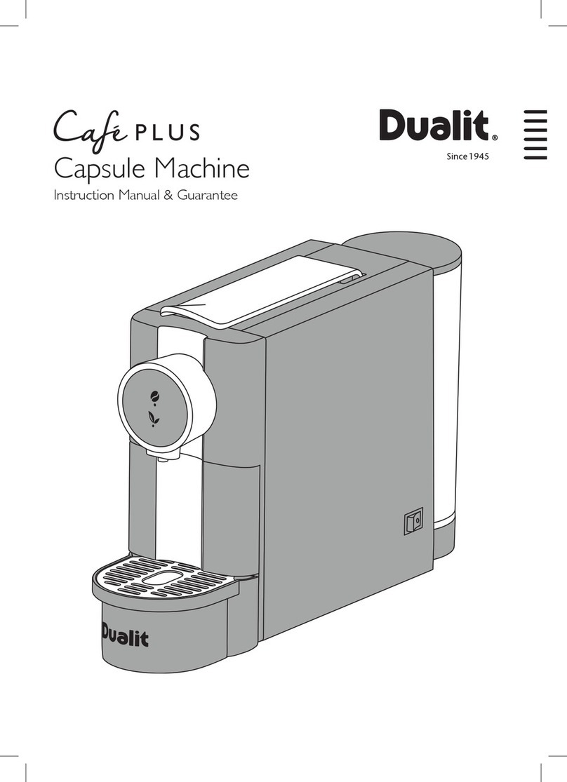Dualit Cafe PLUS Instruction manual & guarantee