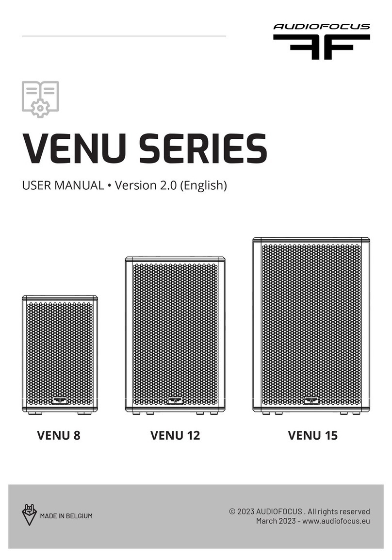 AUDIO FOCUS VENU Series User manual