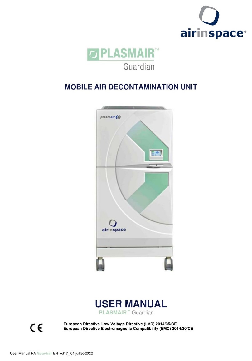 airinspace PLASMAIR Guardian user manual