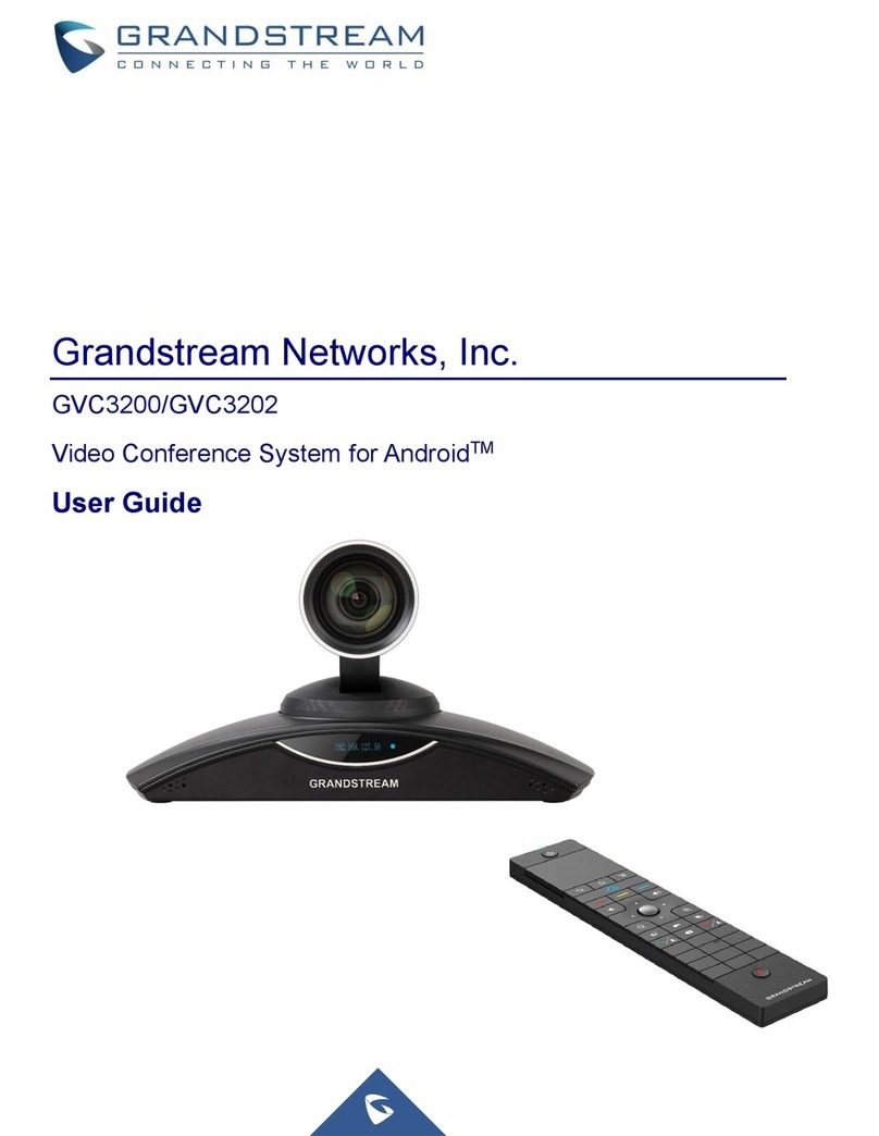 Grandstream Networks GSGVC3202 User manual Grandstream Networks GSGVC3202 User manual