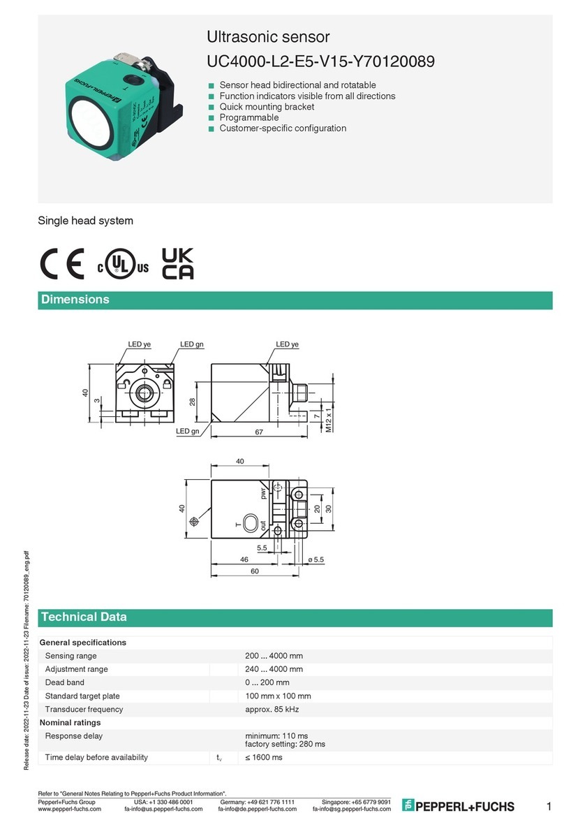 Pepperl+Fuchs UC4000-L2-E5-V15-Y70120089 User manual Pepperl+Fuchs UC4000-L2-E5-V15-Y70120089 User manual