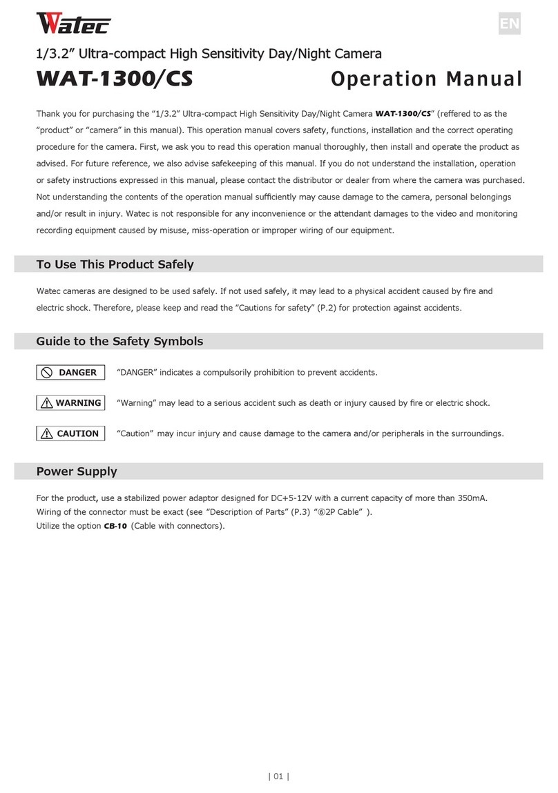 Watec WAT-1300/CS User manual Watec WAT-1300/CS User manual