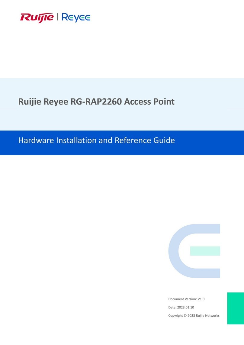 Ruijie Reyee RG-RAP2260 Installation and operating manual