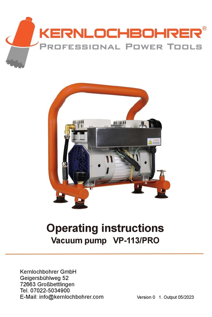 Kernlochbohrer VP-113/PRO operating instructions