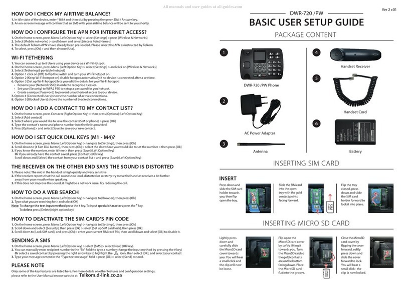 D-Link DWR-720 User manual