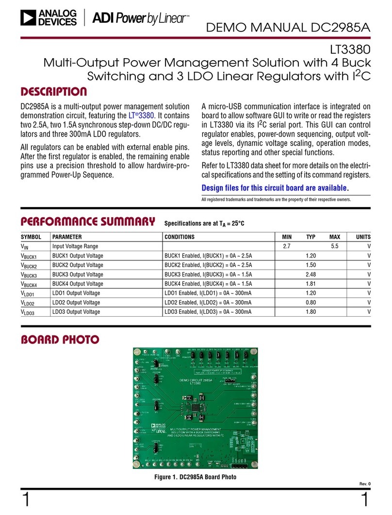Linear Analog Devices DC2985A manual