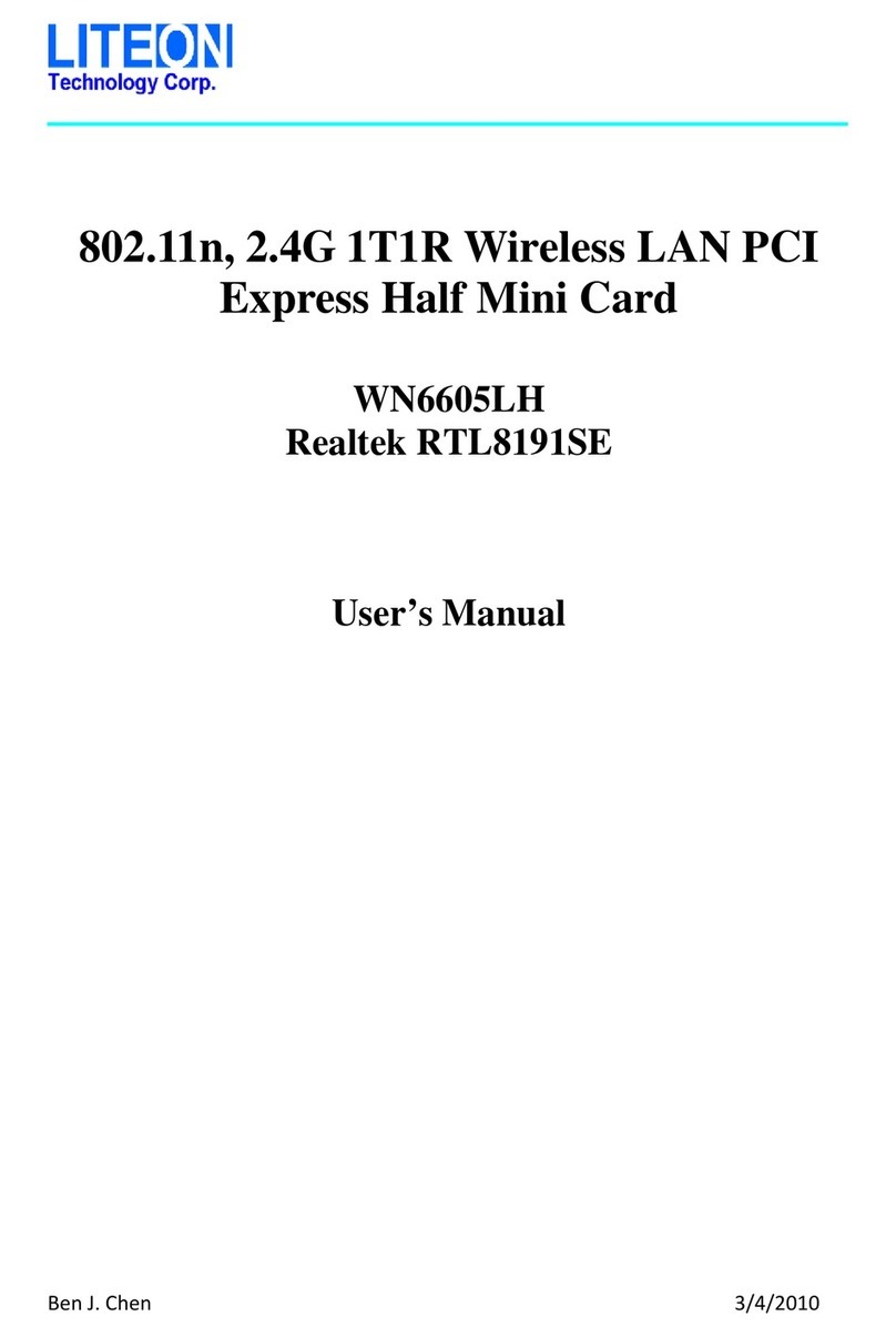 LiteOn Realtek RTL8191SE user manual