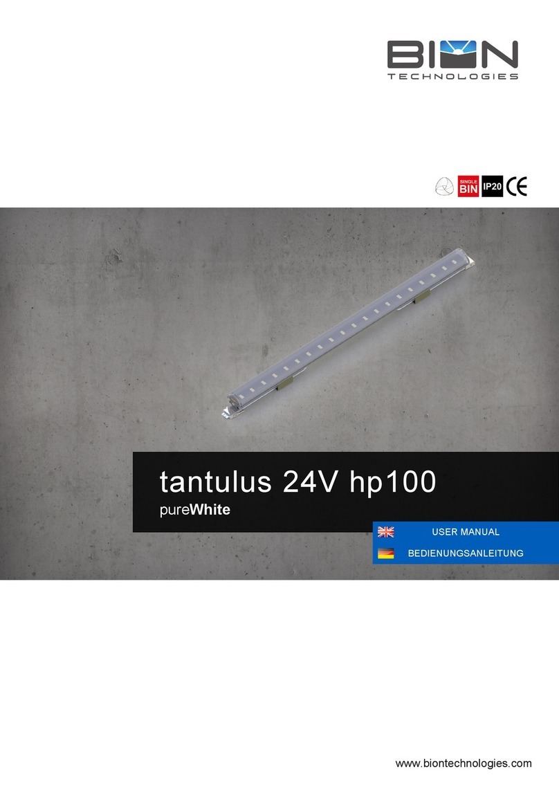 BION TECHNOLOGIES tantulus 24V hp100 user manual