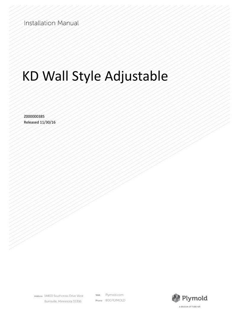 Foldcraft Plymold Z000000385 installation manual