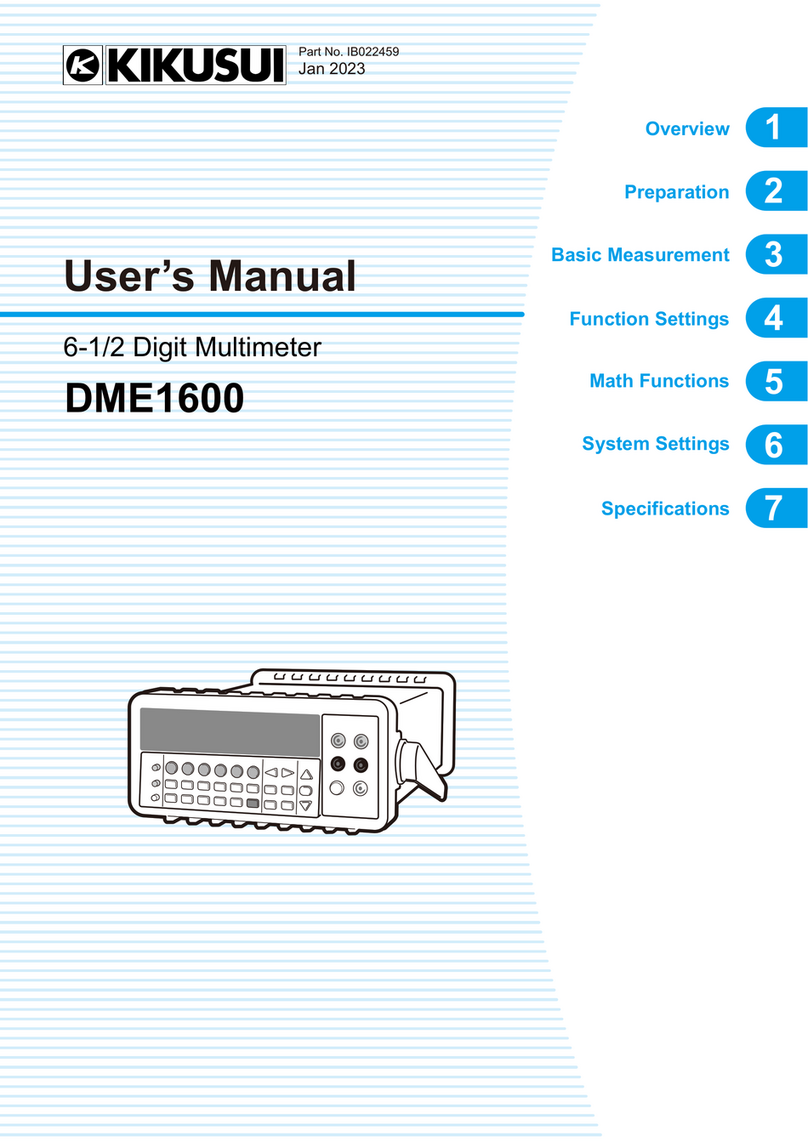 Kikusui DME1600 user manual