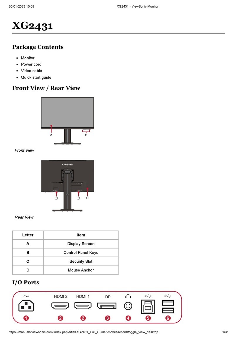 ViewSonic XG2431 User manual
