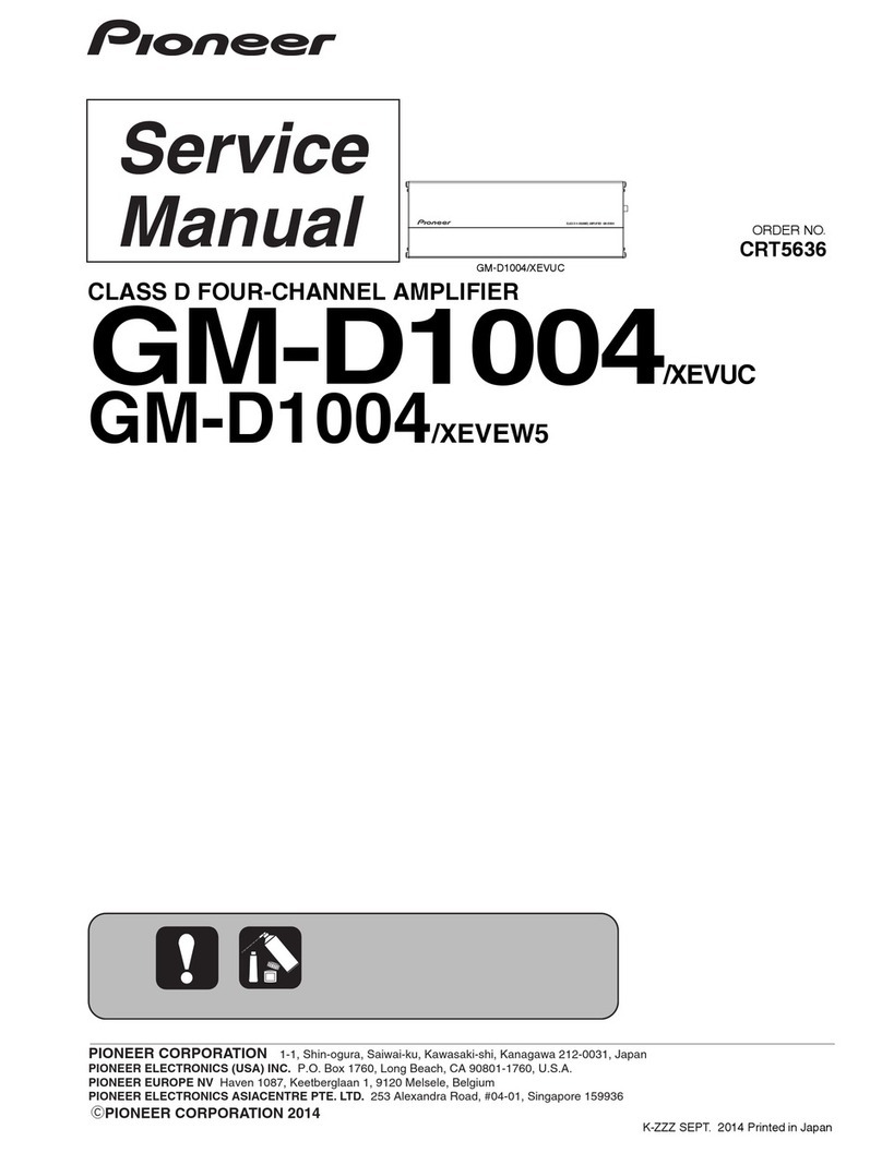 Pioneer GM-D1004/XEVUC User manual