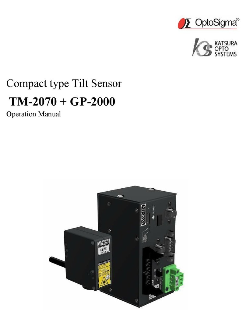 OptoSigma TM-2070 User manual