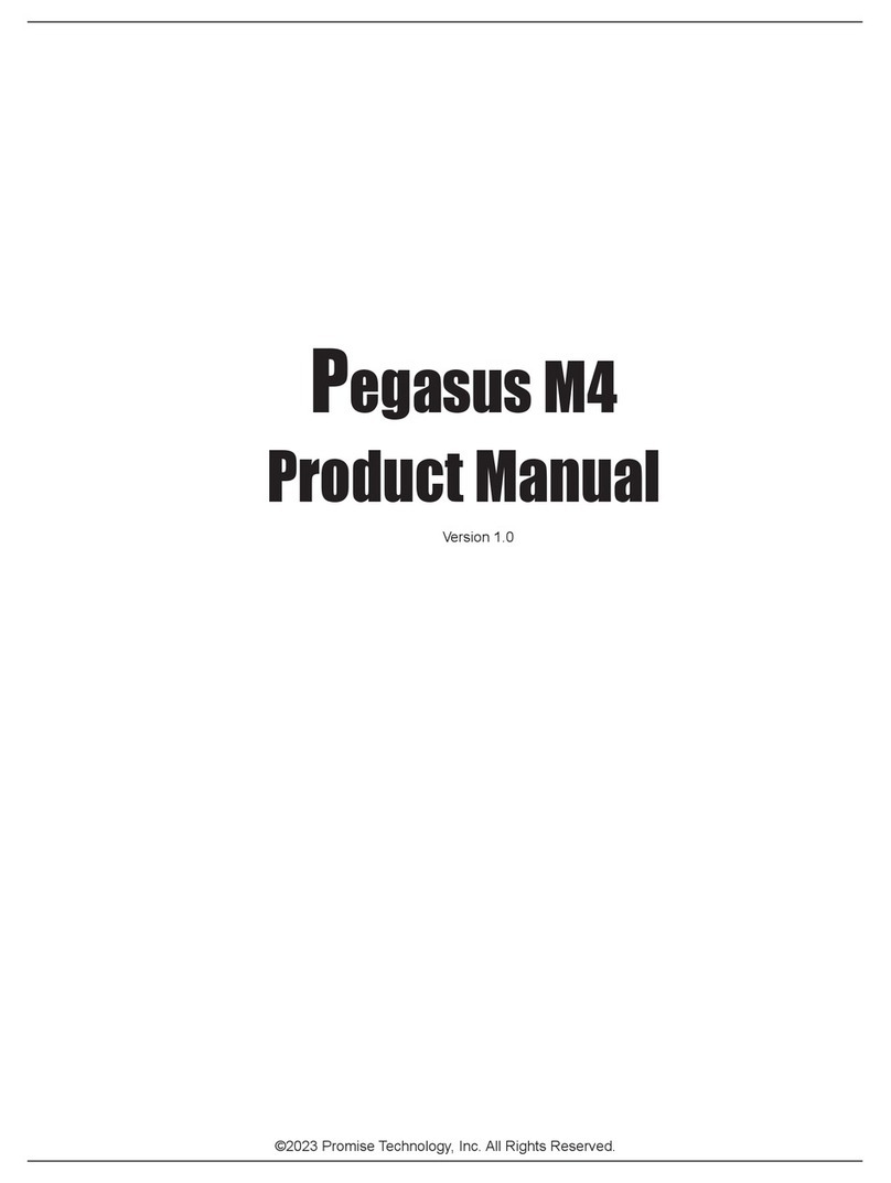Promise Pegasus M4 User manual Promise Pegasus M4 User manual