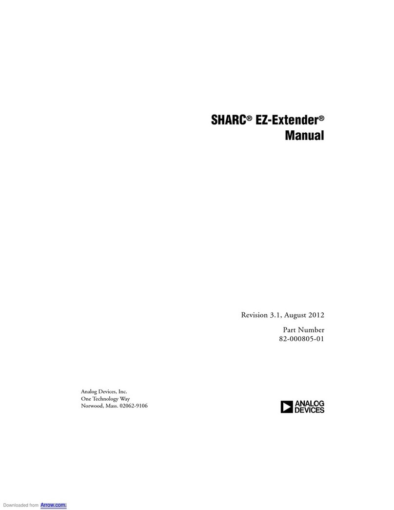 Analog Devices SHARC EZ-Extender manual