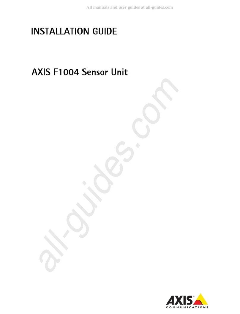 Axis F1004 User manual