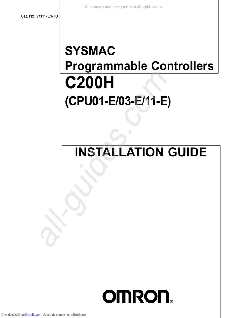 Omron SYSMAC C200H CPU01-E installation guide