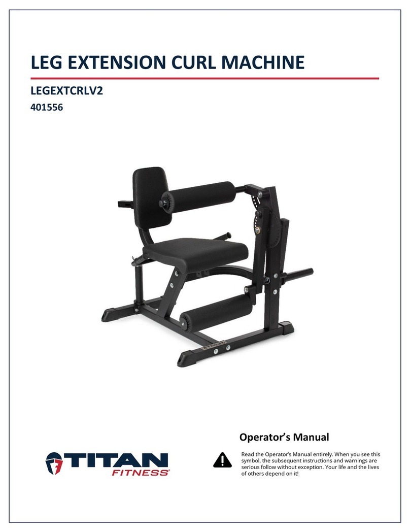 Titan Fitness LEGEXTCRLV2 Operator's manual