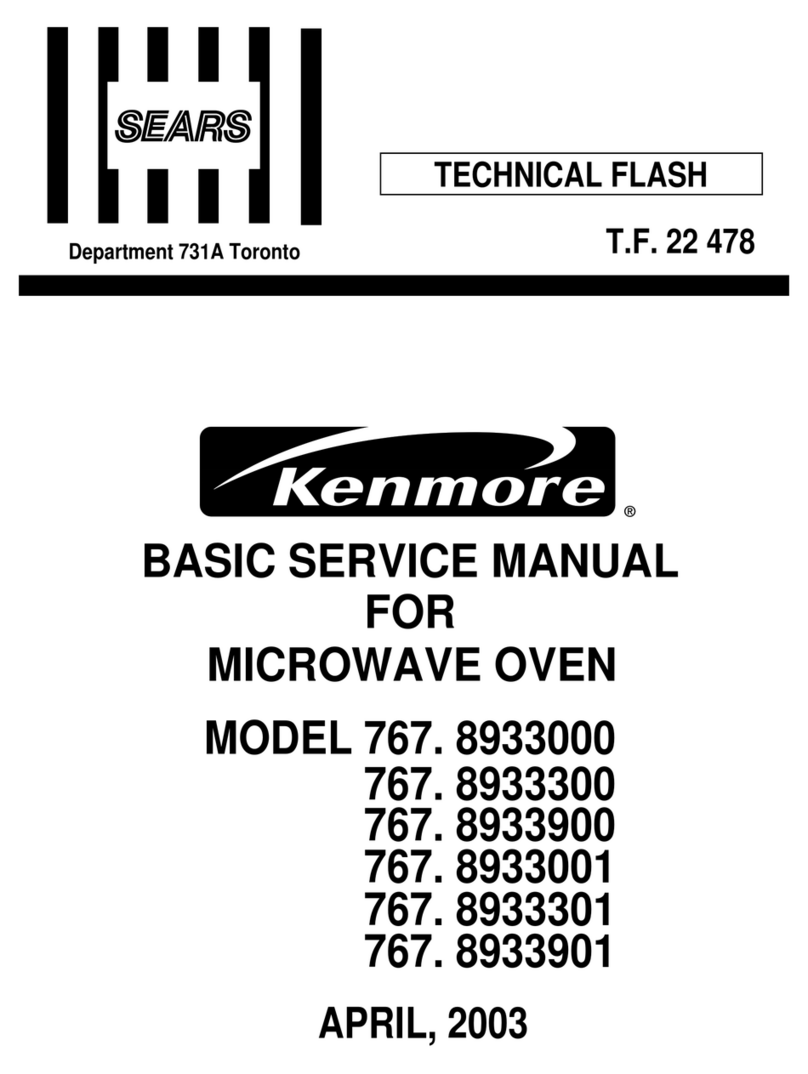 Kenmore 767. 8933000 Basic service manual