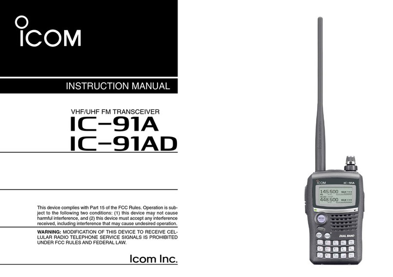 Icom IC-91A instruction manual
