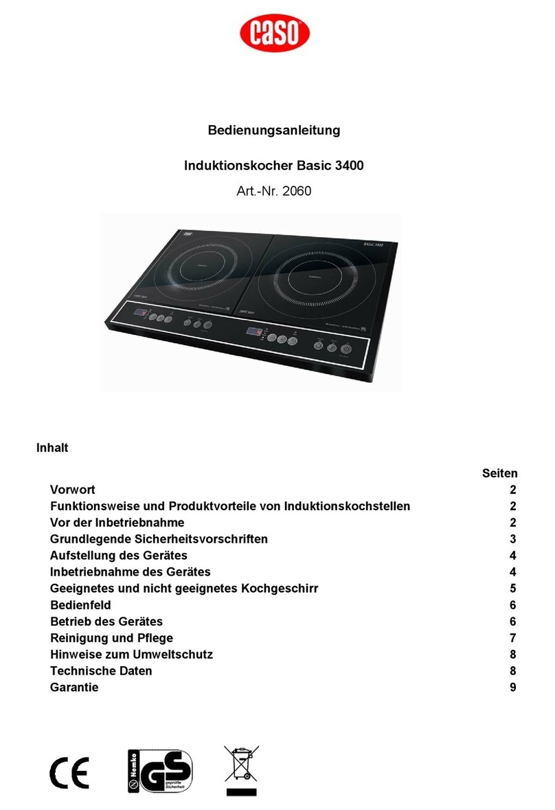 Caso Basic 3400 operating instructions Caso Basic 3400 operating instructions