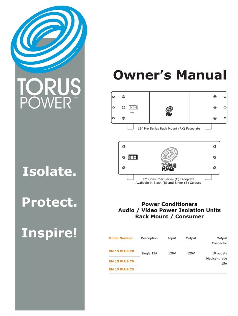Torus Power RM 15 PLUS RK User manual