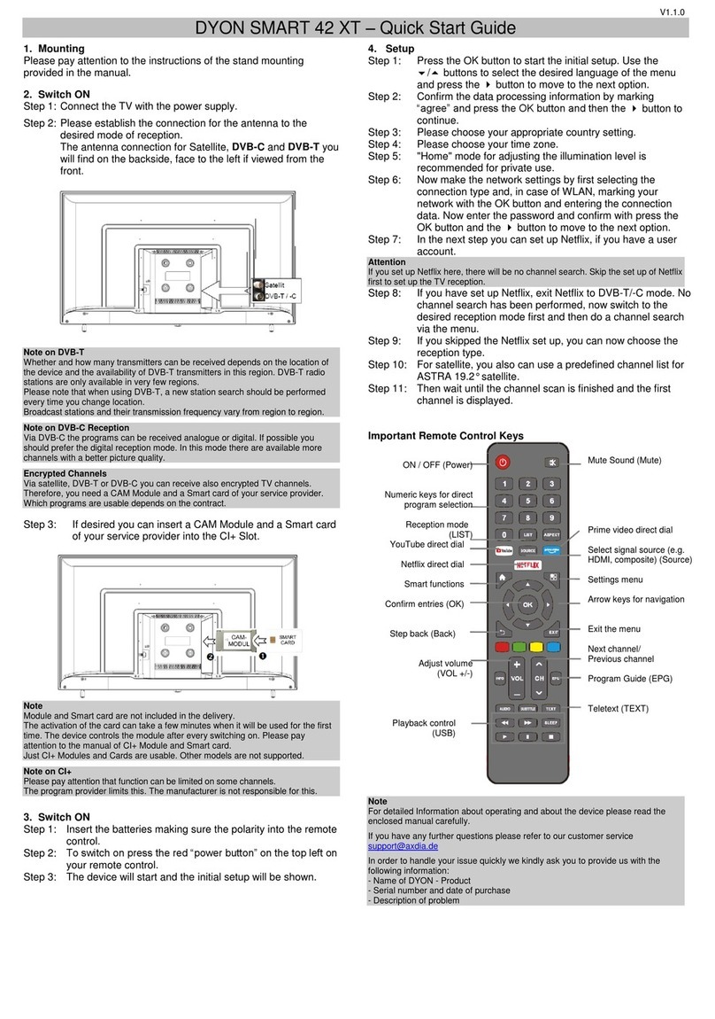 Dyon SMART 42 XT User manual Dyon SMART 42 XT User manual