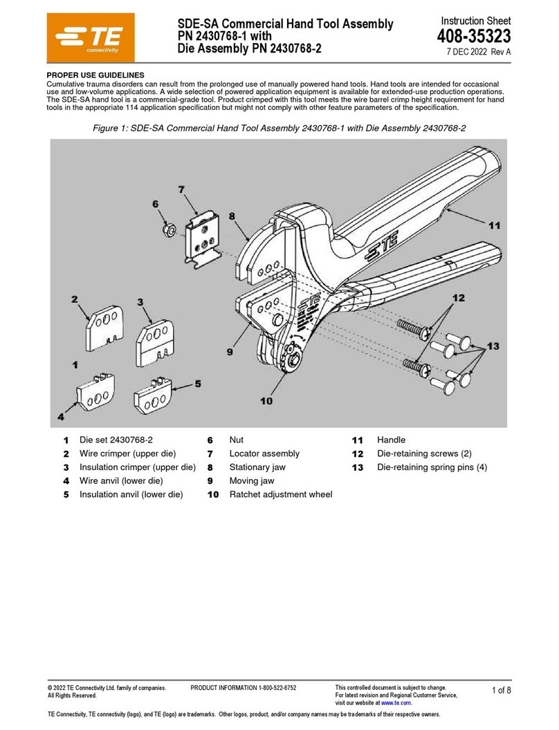 TE Connectivity 2430768-1 Assembly instructions TE Connectivity 2430768-1 Assembly instructions