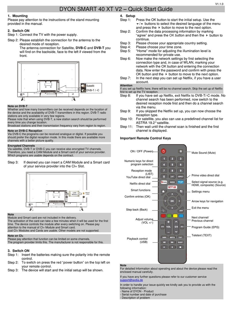 Dyon SMART 40 XT V2 User manual Dyon SMART 40 XT V2 User manual