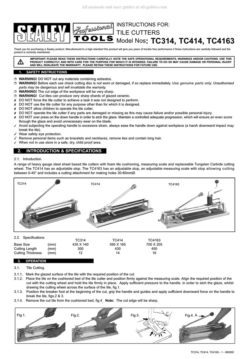 Sealey TC414 User manual