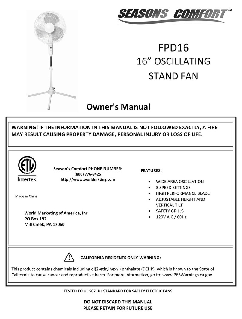 Seasons Sentry FPD16 owner's manual