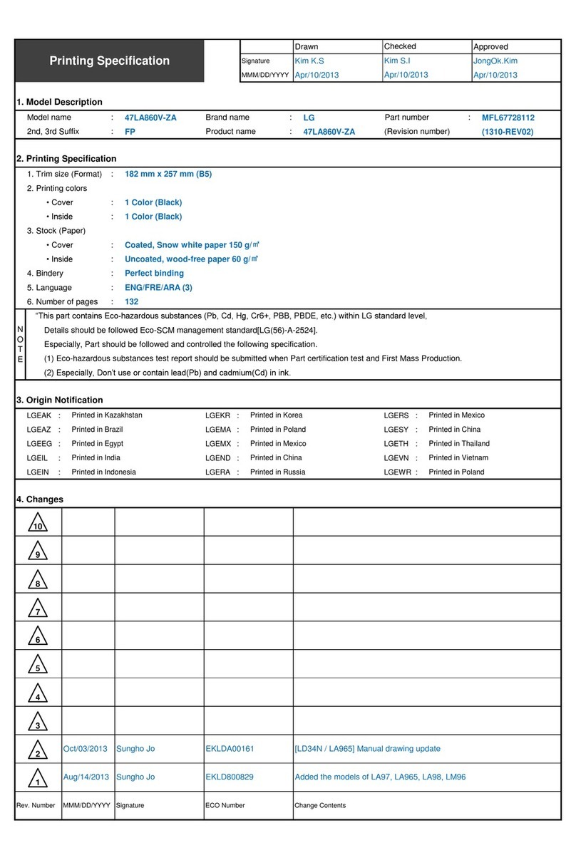 LG LA79 User manual