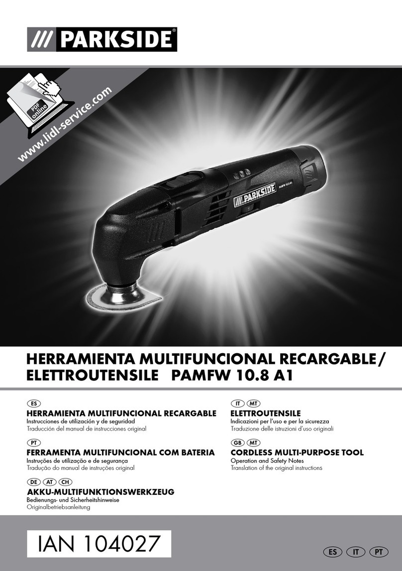 Parkside PAMFW 10.8 A1 Operation and safety notes
