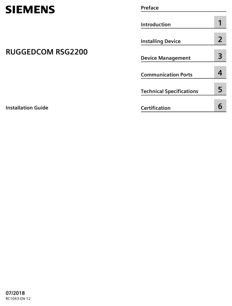 Siemens RUGGEDCOM RSG2200 User manual Siemens RUGGEDCOM RSG2200 User manual