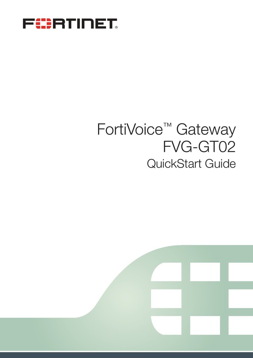 Fortinet FortiVoice FVG-GT02 quick start guide