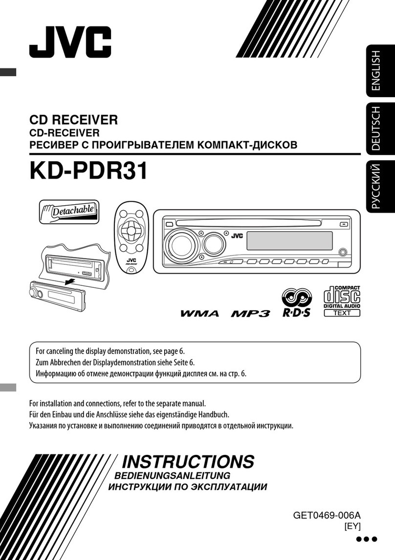 JVC KD-PDR31 User manual