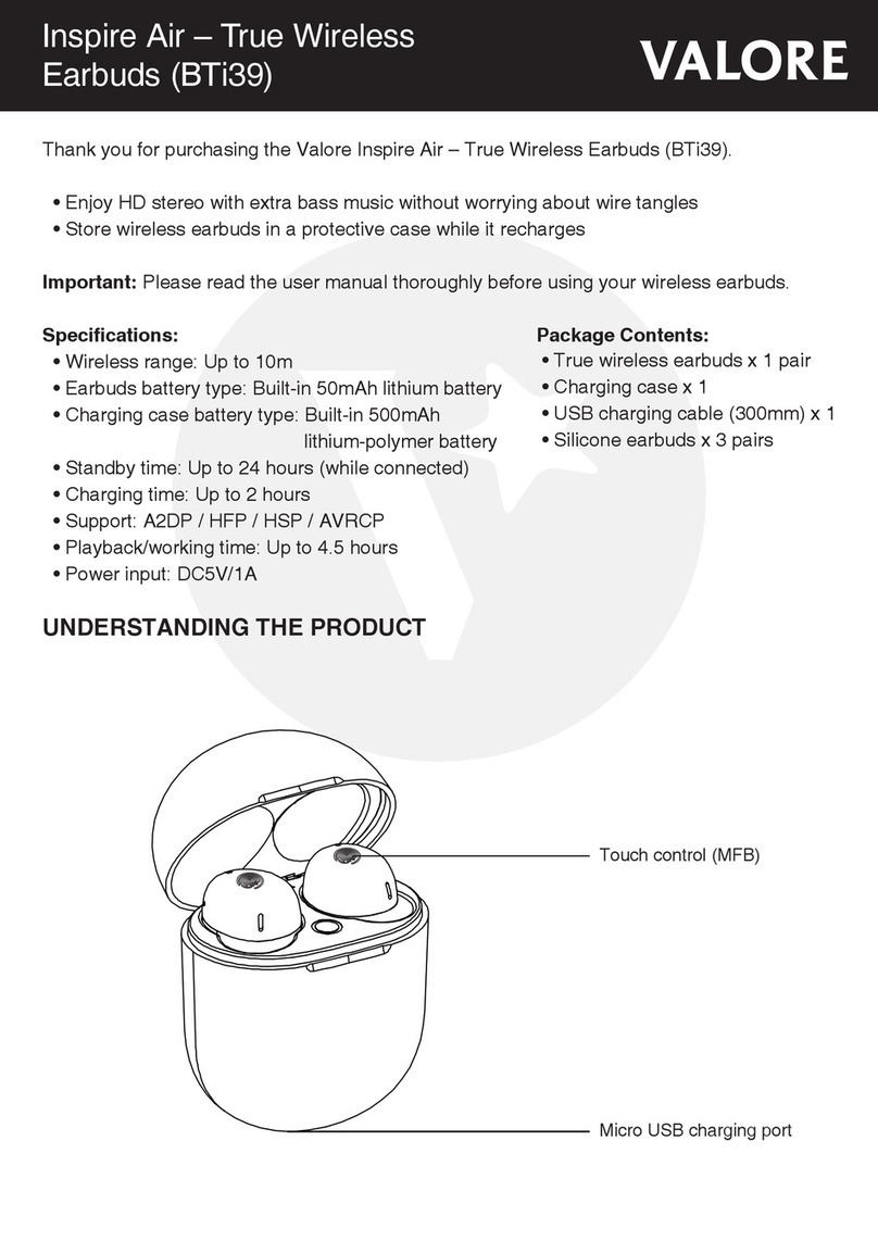 Valore Inspire Air BTi39 instructions