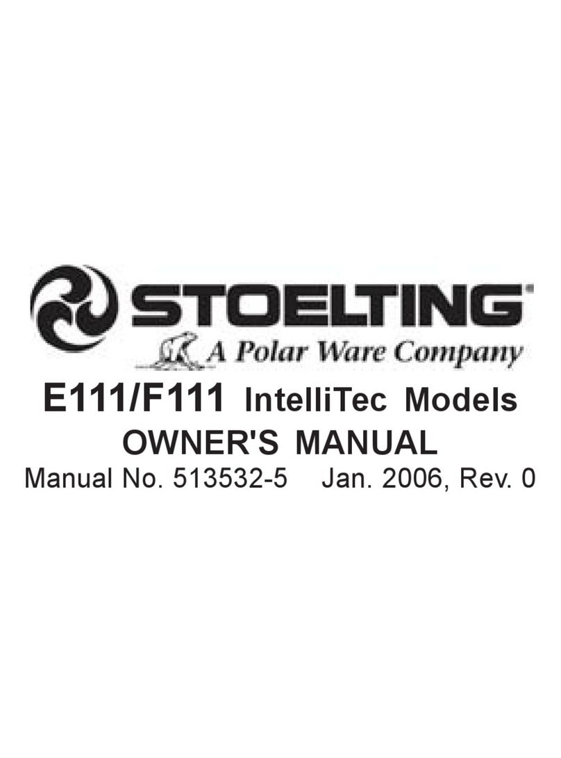 Polar Ware Stoelting IntelliTec E111 owner's manual