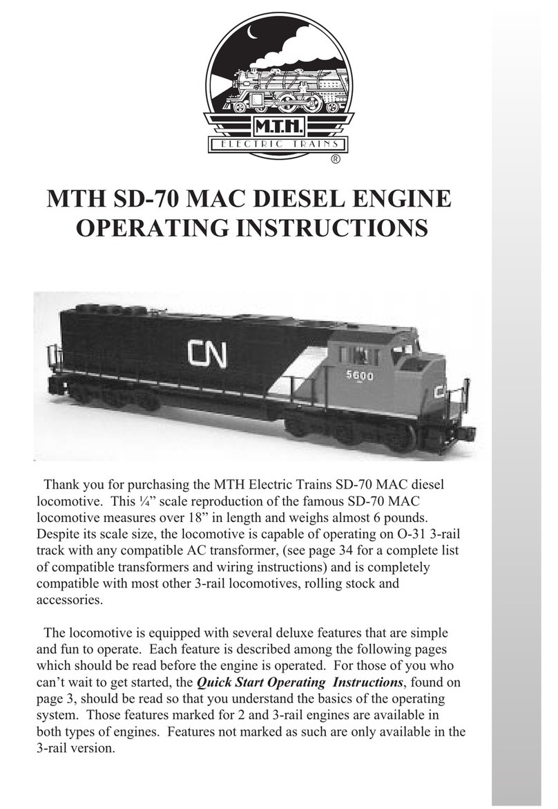 MTHTrains MTH SD-70 operating instructions MTHTrains MTH SD-70 operating instructions