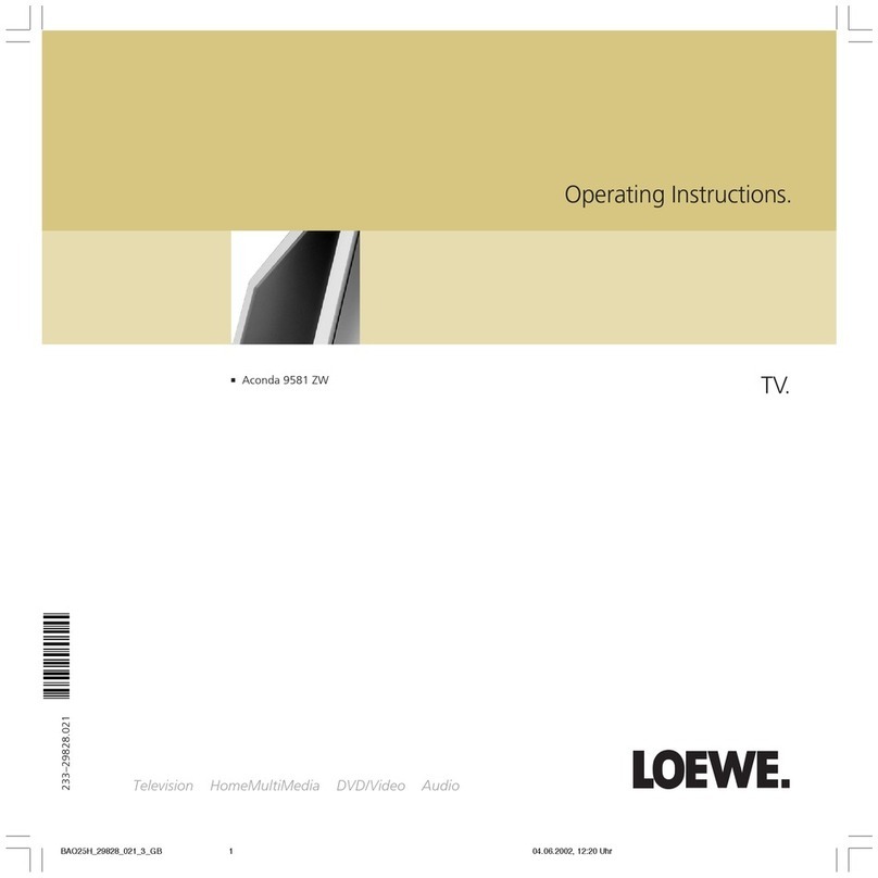Loewe Aconda 9581 ZW operating instructions