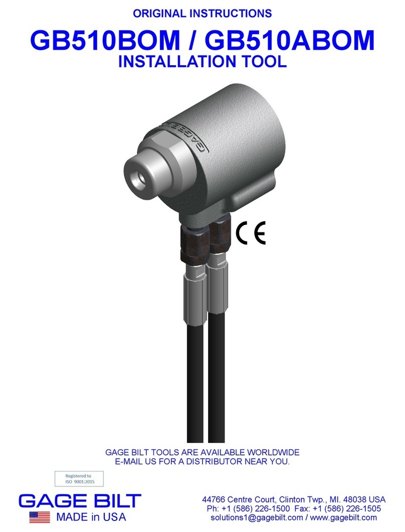 Gage Bilt GB510BOM Original instructions