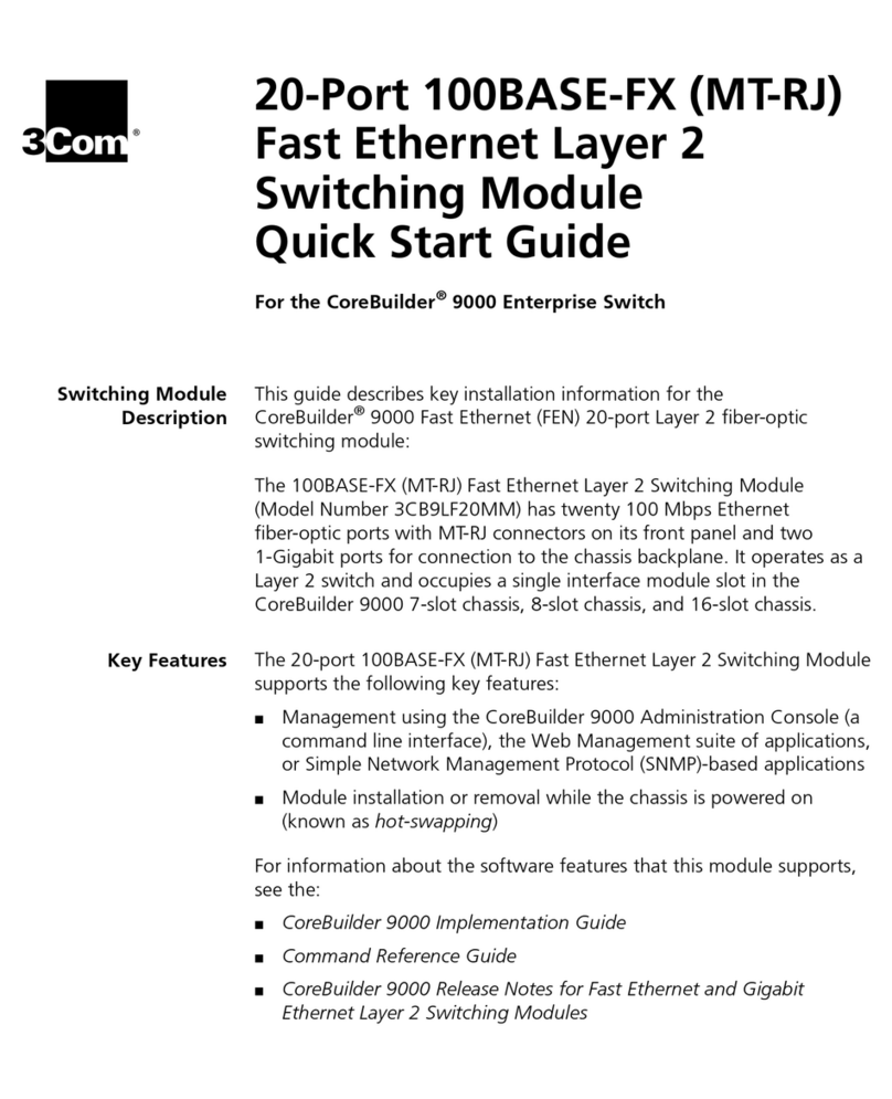 3Com CoreBuilder 9000 User manual